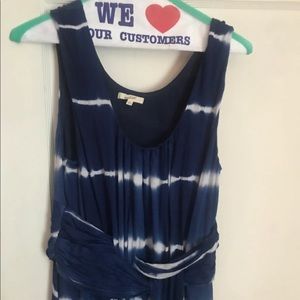 Mystree Blue and white maxi dress ~L